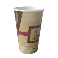 Kaffeebecher mit Café-Aufdruck
