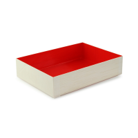 "Samurai" wooden folding box with red interior    H36mm