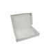 Boite traiteur lunch carton microcannelé blanc  420x280mm H60mm