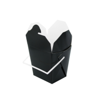 Black square pail box with handle