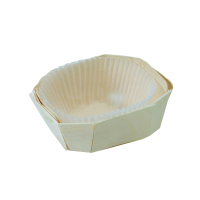 "Lovely" wooden baking mould with paper liner