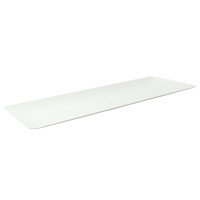 Plateau rectangulaire blanc en pulpe "BioNchic"  400x150mm