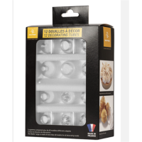 Sortiment mit 12 transparenten Hülsen aus Copolyester 177x127mm H68mm