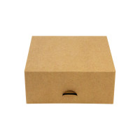 Patisserieboxen aus Kraft 140x140mm H60mm