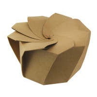 Origami faltkraft kartonbox  H80mm 650ml