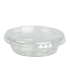Clear round PET plastic portion cup   H20mm 40ml