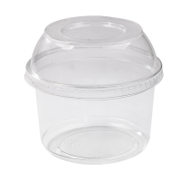 Round transparent PET deli container    H61mm 360ml