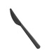 Couteau plastique PS noir “Lux” 180