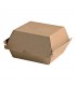 Micro-kraft reinforced cardboard burger box  145x130mm H78mm
