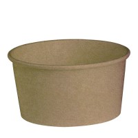 "Buckaty" round kraft cardboard salad bowl   H75mm 1000ml