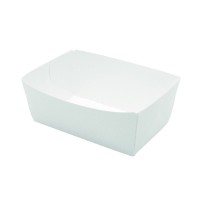 White multi-purpose cardboard container 510ml 120x70mm H42mm
