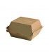 Micro-kraft reinforced cardboard burger box  145x130mm H100mm