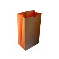 Kraft brown paper SOS bag 180x110mm H350mm