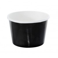 Black paper cup for hot and cold foods 280ml Ø95mm  H62mm