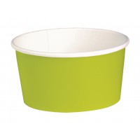 Saladier rond en carton vert "Buckaty"   H75mm 900ml