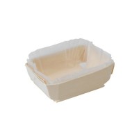 "Tristan" wooden baking mould with paper liner  185x80mm H40mm 600ml