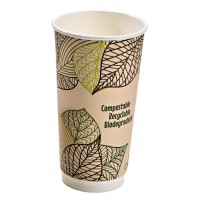 Double wall PLA paper cup   H159mm 590ml