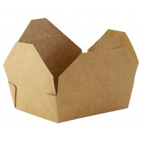 Kraft mini cardboard meal box  115x98mm H35mm