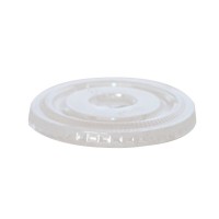 Clear PET plastic flat lid