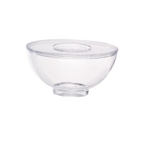 "Milou" mini transparent PS plastic bowl   H40mm 90ml