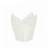 White "tulip" silicone paper baking case  H60mm