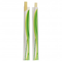 Bamboo chopsticks wrapped by pair  H240mm
