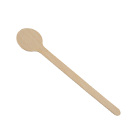 Wooden coffee stirrer with circular end   H100mm