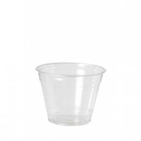 Clear PET plastic cup   H73mm 270ml