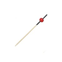 Bambus Spieße mit roter Kugel  H70mm