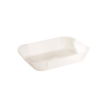 Oval white silicone paper baking case  120mm  H45mm