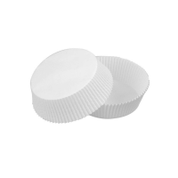 Round white silicone paper baking case  38mm  H32mm