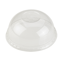 Clear PLA dome lid with hole  96mm  H50mm